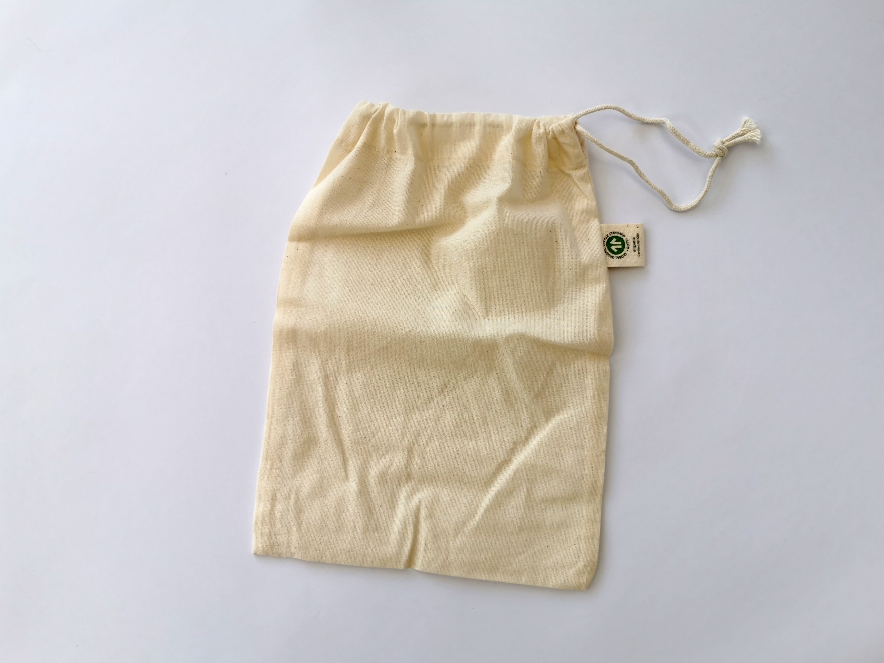 small organic cotton produce bag