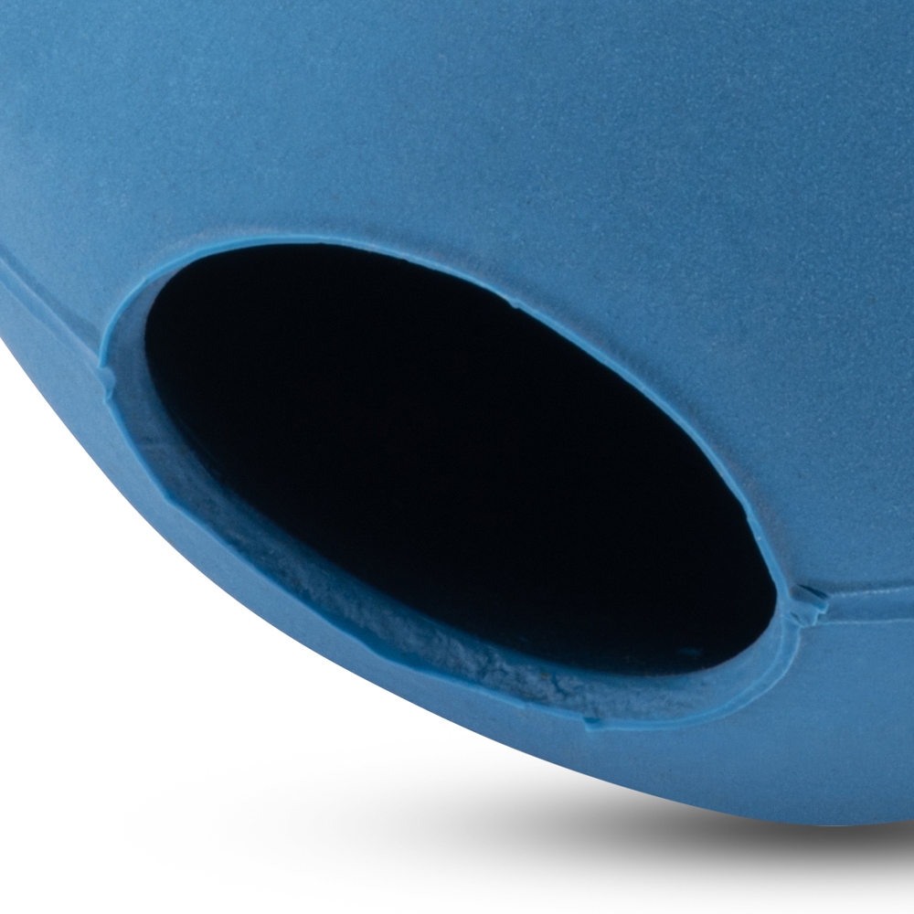 Beco Medium Blue Dog Toy Ball Closeup