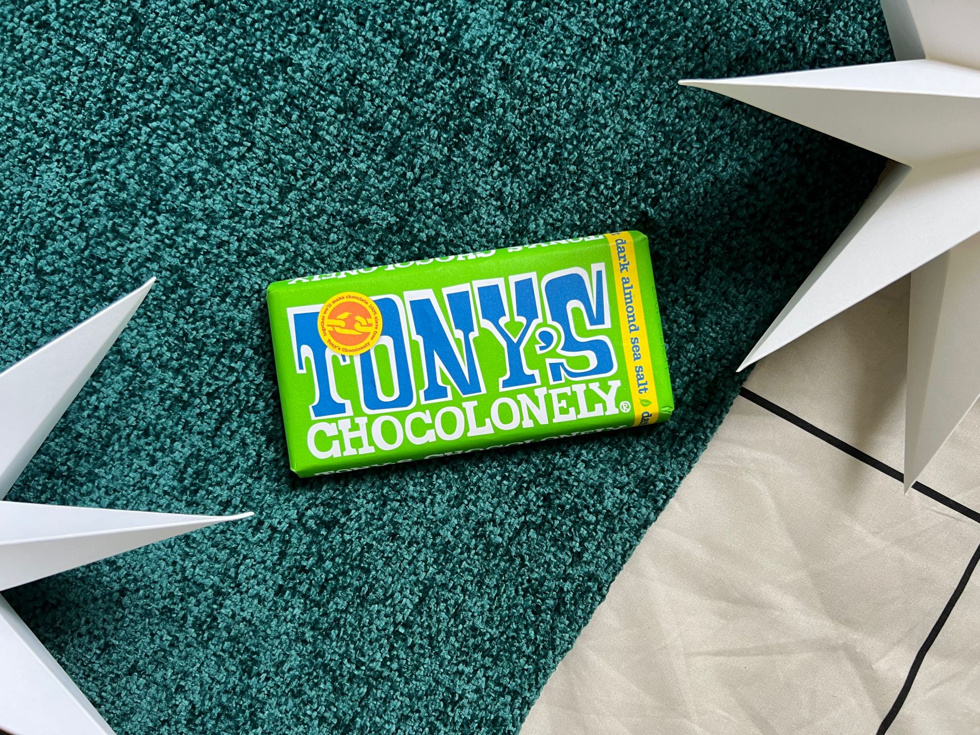 Xmas Tony's Chocolonely Dark Almond Sea Salt