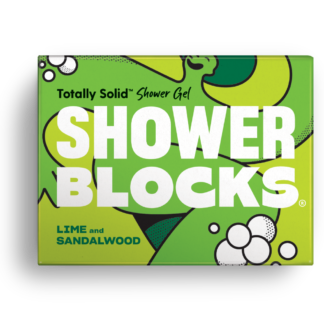 shower blocks lime and sandalwood