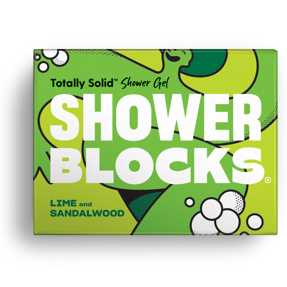 shower blocks lime and sandalwood