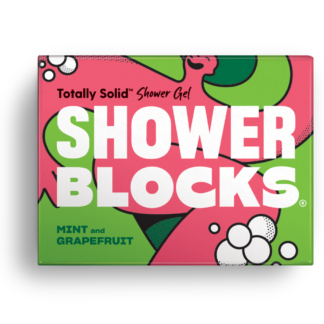 shower blocks mint and grapefruit
