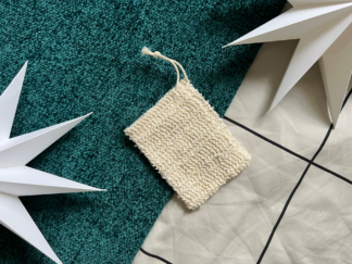 Xmas Sisal Soap Saver Pouch