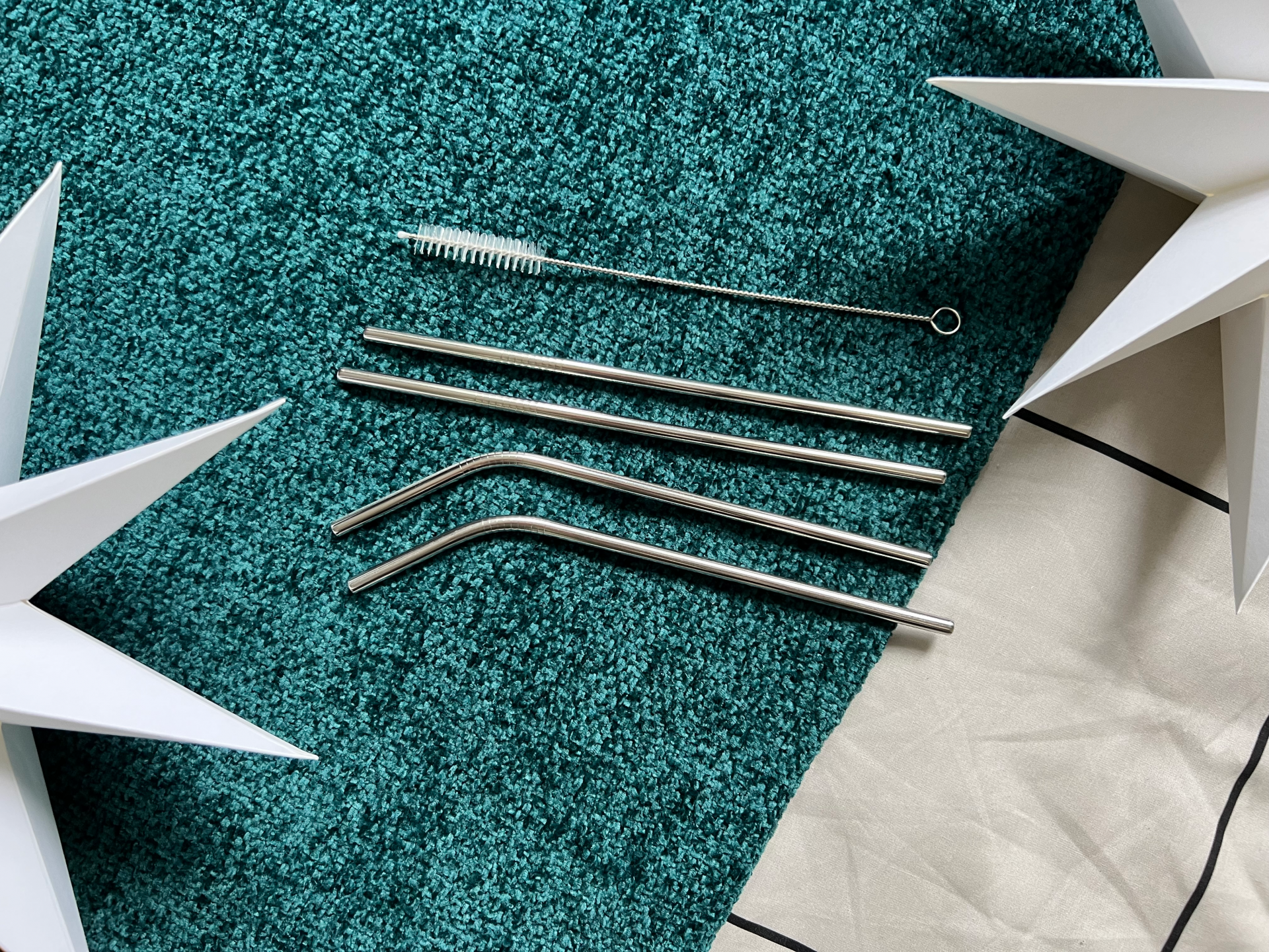 Xmas Stainless Steel Straws
