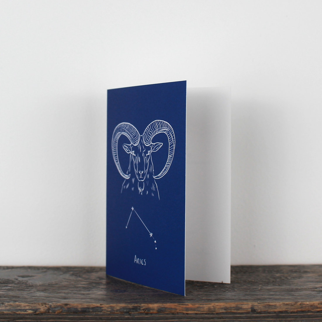 A7 Zodiac Greetings Card 'Aries' by Jessie Lu Hutchinson - Image 2