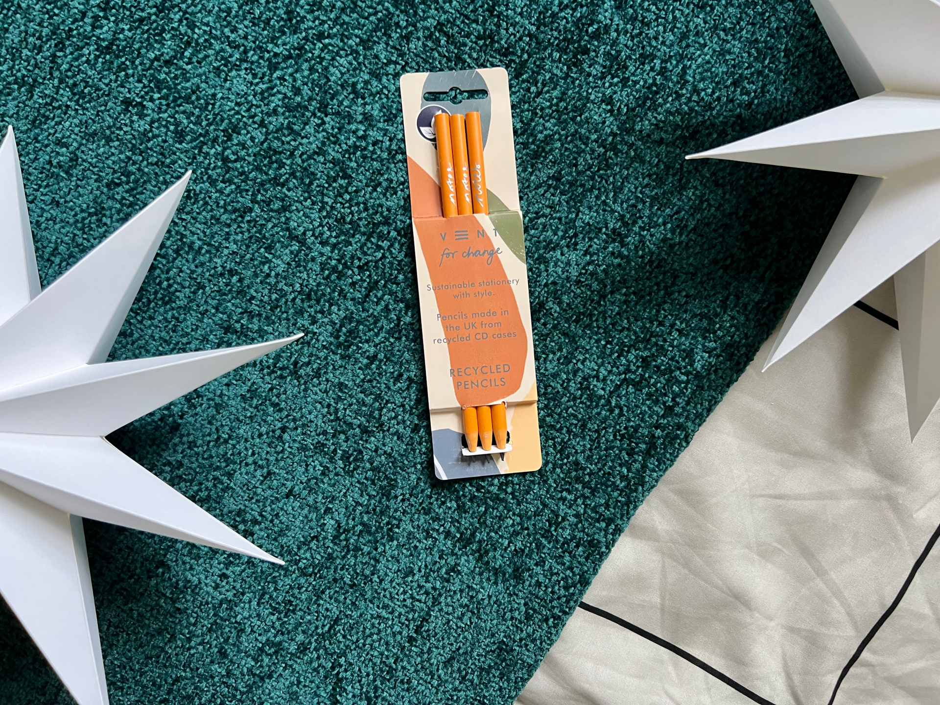 Christmas Vent for Change Pencils Orange