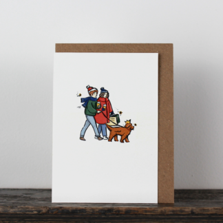 Jessica Illustrates Christmas Card A Christmas Walk