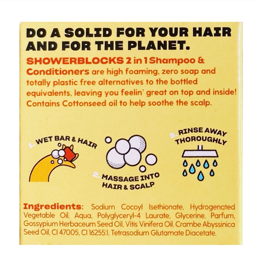 Shower Blocks itchy scalp 2 in 1 shampoo and conditioner bar