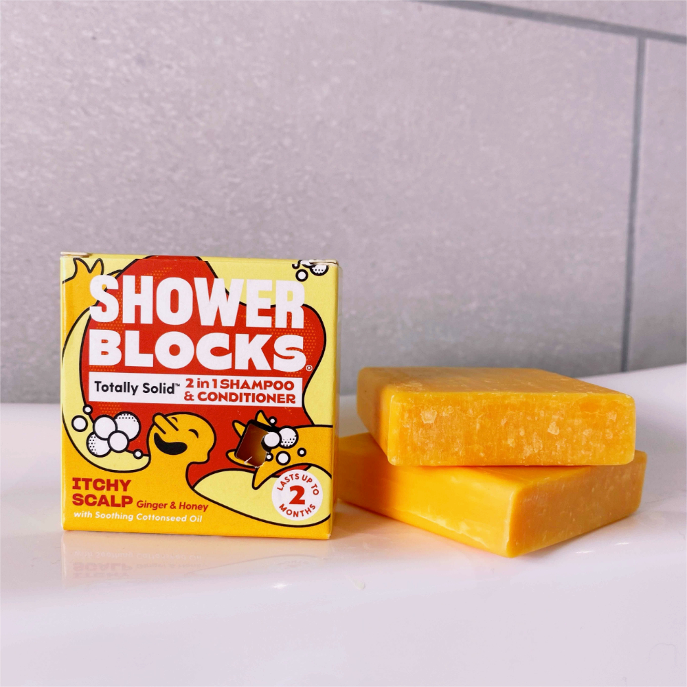 Shower Blocks itchy scalp 2 in 1 shampoo and conditioner bar