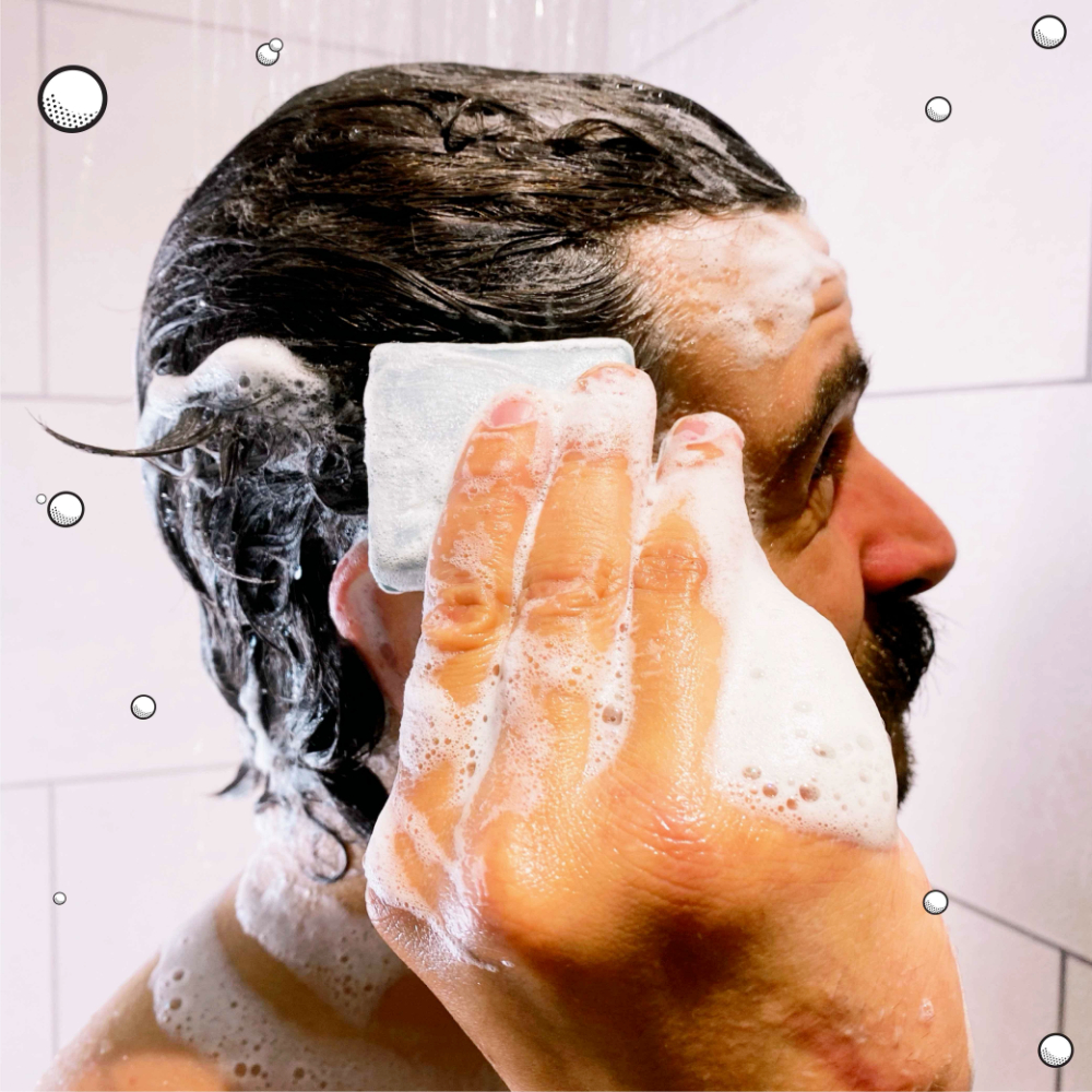 Shower Blocks fine and oily hair 2 in 1 shampoo and conditioner bar