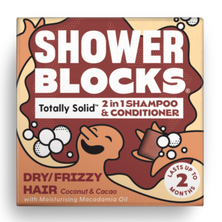 Shower Blocks Dry and Frizzy hair 2 in 1 shampoo and conditioner bar
