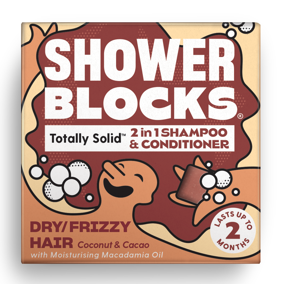 Shower Blocks Dry and Frizzy hair 2 in 1 shampoo and conditioner bar