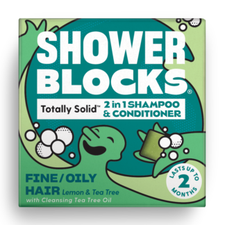 Shower Blocks fine and oily hair 2 in 1 shampoo and conditioner bar