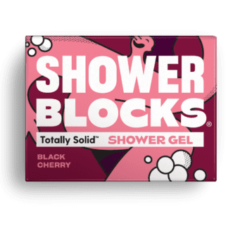 shower blocks solid shower gel bar black cherry