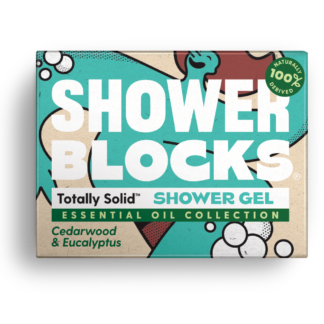 shower blocks cedar wood and eucalyptus