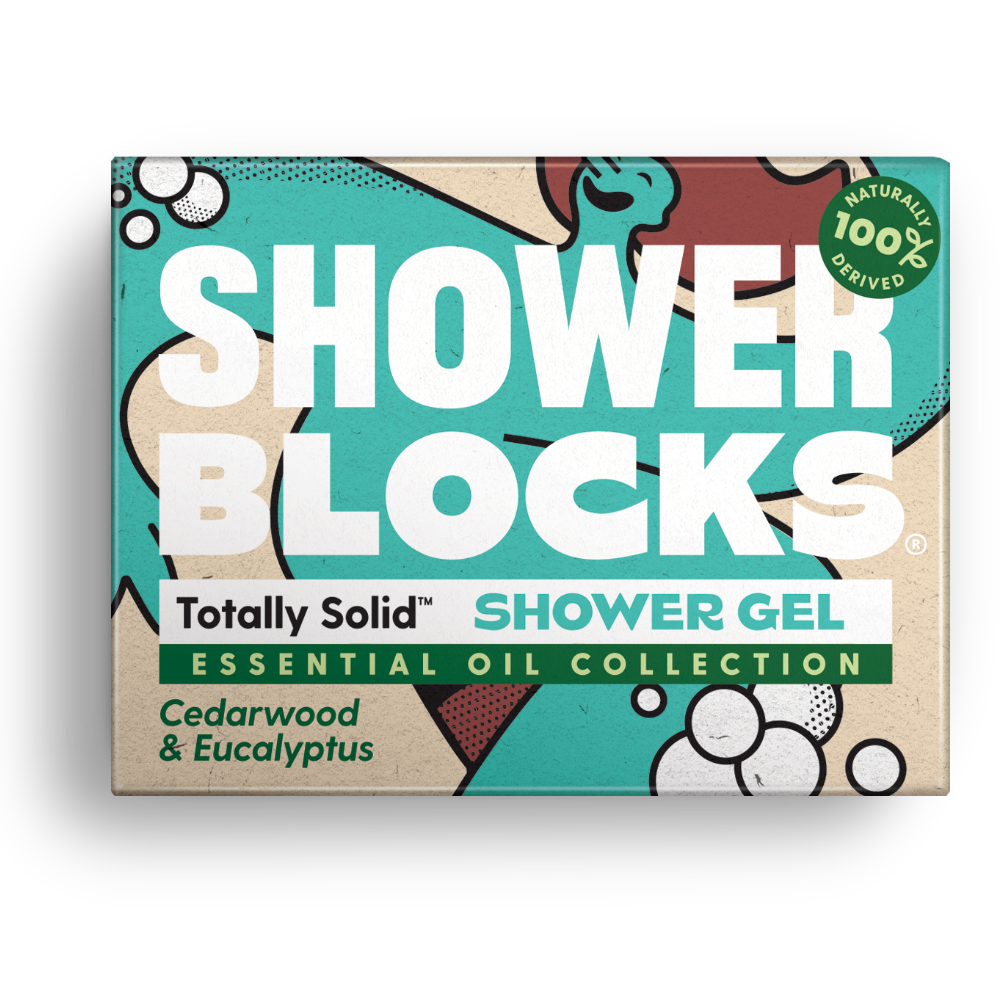 shower blocks cedar wood and eucalyptus