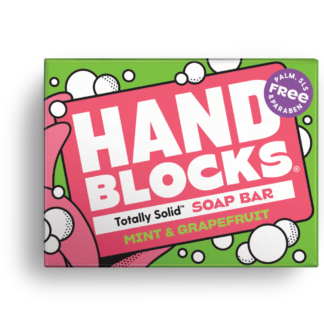 hand blocks hand soap bar shower blocks mint and grapefruit