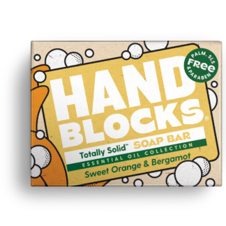 hand blocks hand soap bar shower blocks sweet orange and bergamot